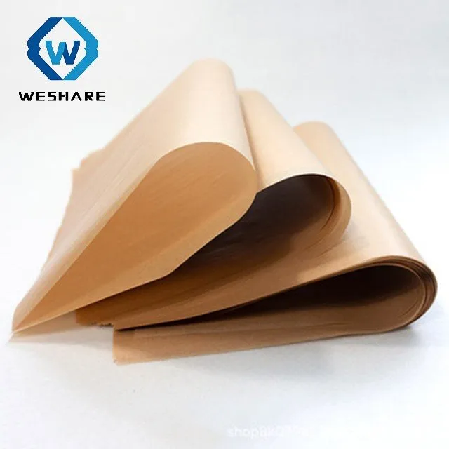 unbleached double sided silicone paper sheets